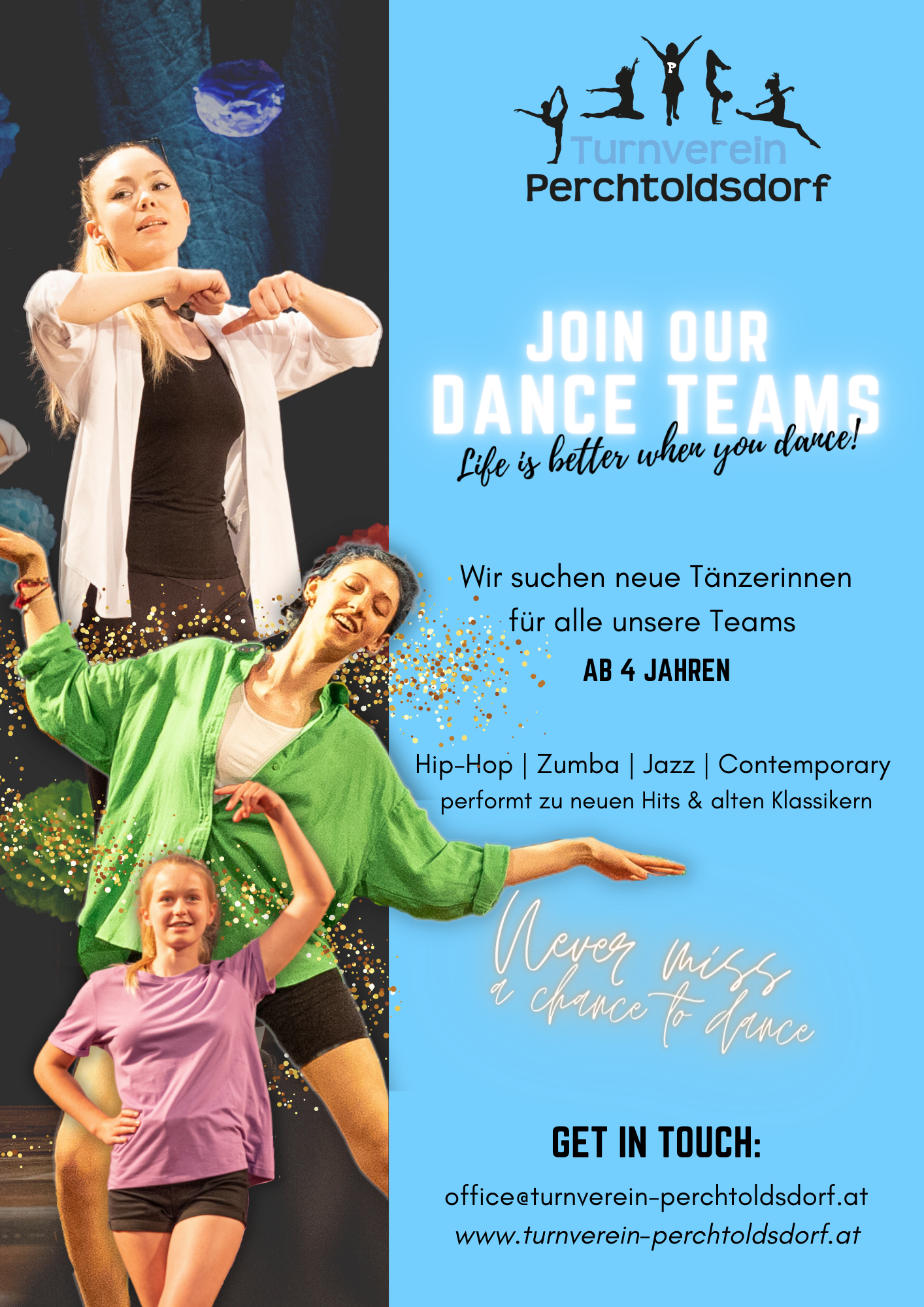 TVP Tanz Flyer - Join our Dance Teams