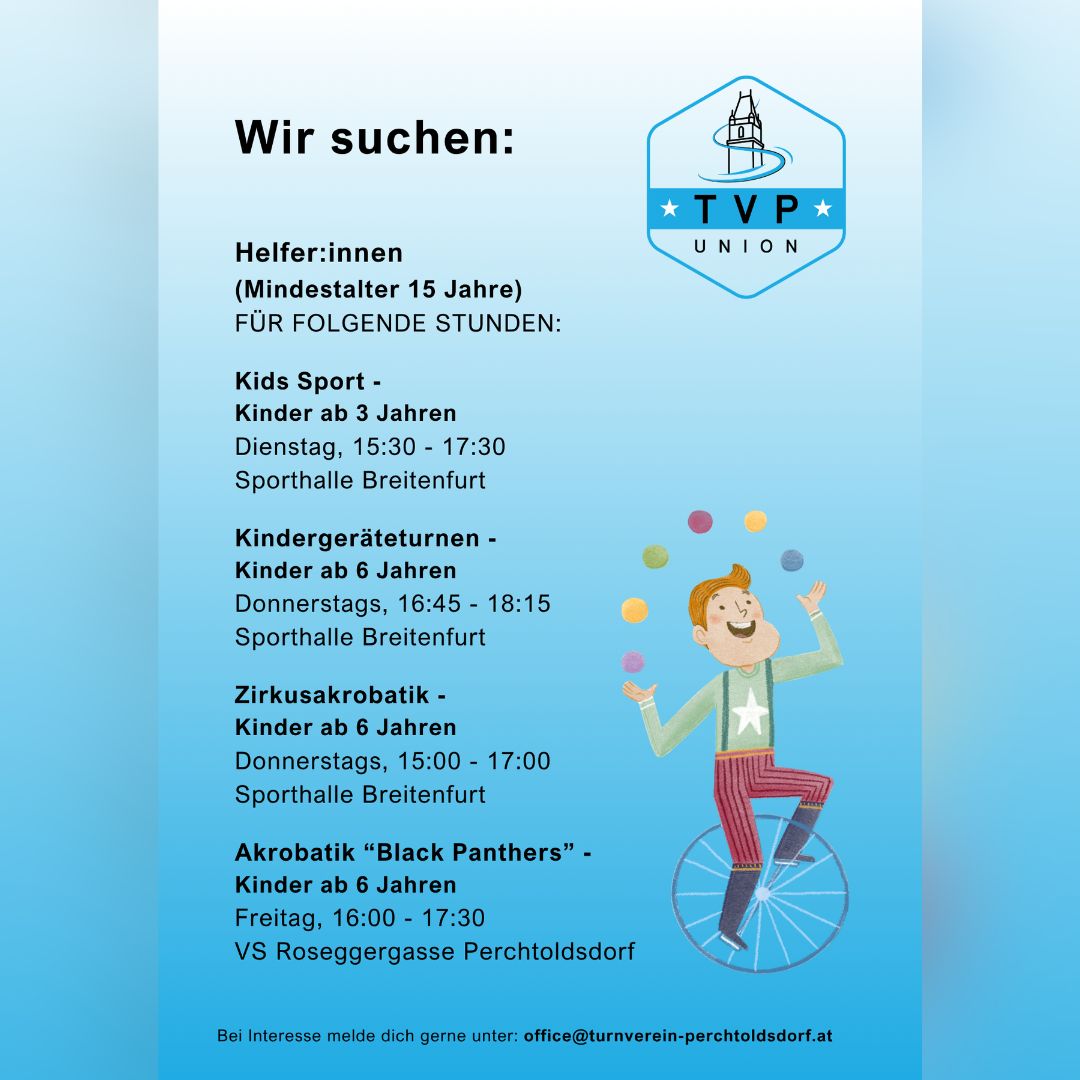 WIR SUCHEN HELFER:INNEN:
